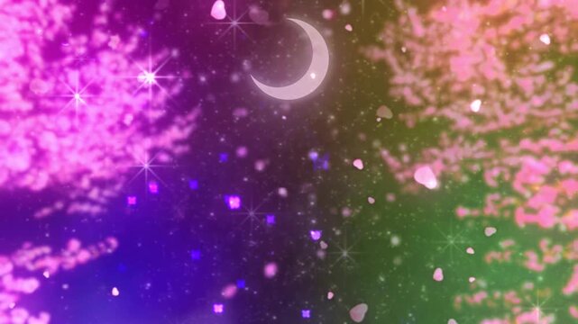 幻想的な夜桜