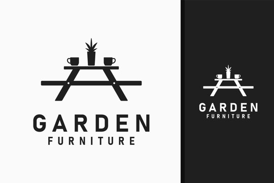 Garden furniture logo symbol icon design