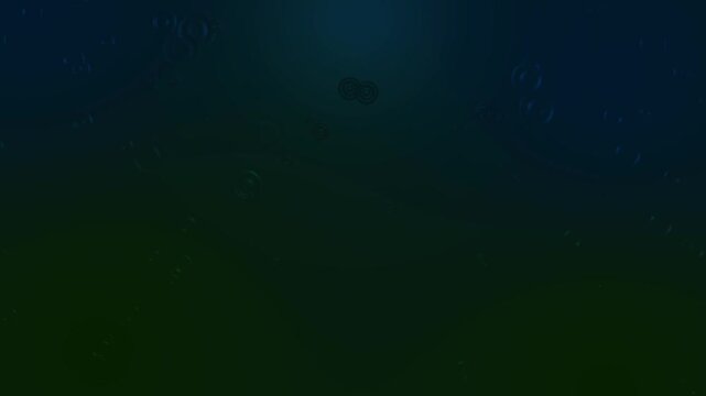 Water ripple abstract dark blue and green background 4K animation video. Abstract dark blue and green water ripple background 4K animation video loop for business designs.