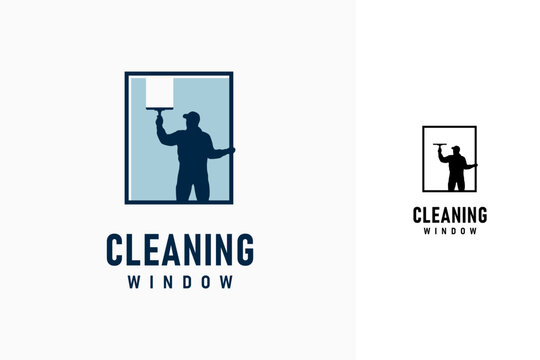 Cleaning window logo symbol icon design