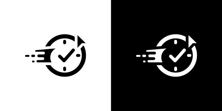 Quick Time Service and Task Completion Icon