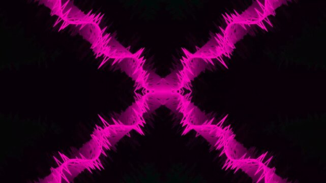 Vibrant hot pink motion background featuring smooth looping waves, suitable for stage visuals, music videos, presentations, and digital media.