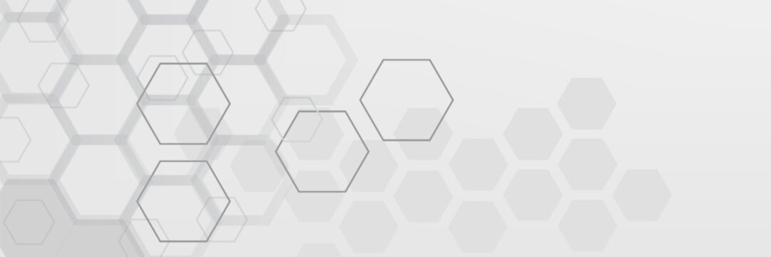 Light gray hexagon technology abstract background soft gradient minimalist honeycomb pattern with subtle hex outlines and faint nodes, cool professional tone, ideal for tech startup product launch,