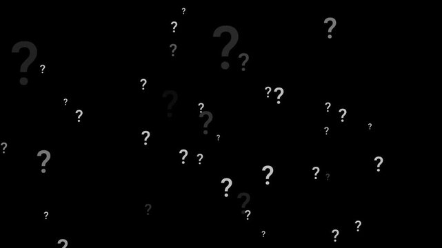Question Mark Background Overlay Animation Editable Loop 4K