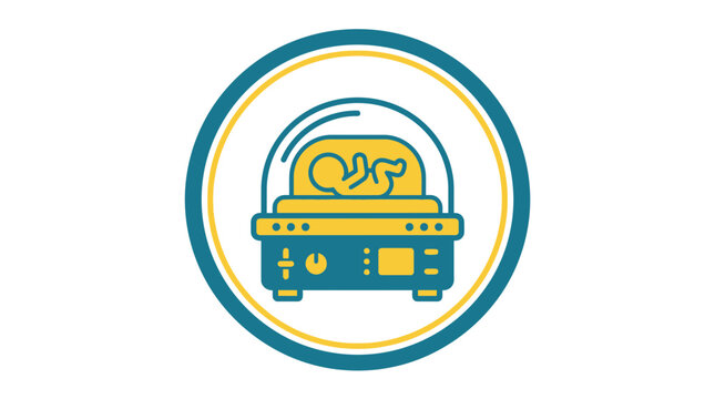 Baby Incubator Icon: Neonatal Care, Premature Infant, Medical Equipment