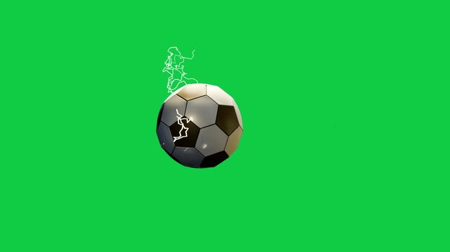 Bright dot entering right panelled ball forming ring launching emitting arcs charging transparent