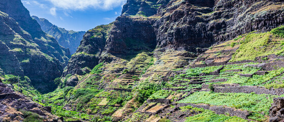 Hidden Terraces Beneath the Volcanic Cliffs © Sylvaris Studio