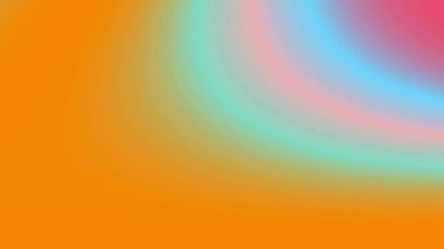 Abstract Colorful Gradient Waves Spreading Across a Soft Surface