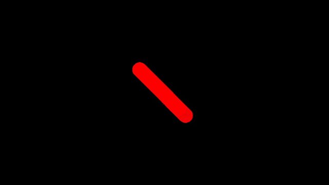 Cross, a large red x symbol on a solid black background for marking or canceling