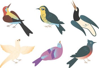 Fototapeta premium royal animal part of kings kingdom, multiple bird in one theme