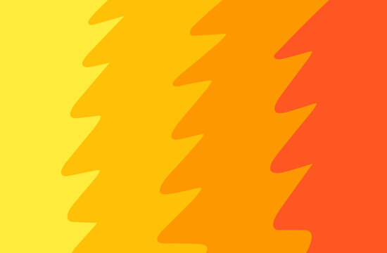 Abstract fire flame background with vertical zigzag layers and warm gradient shades