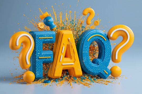 FAQ, frequently asked question concept. Online communication, getting help information, asking and answering questions. Online Support center. 3d vector illustration.