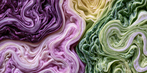 Obraz premium Abstract Swirling Textures in Soft Pastel Colors