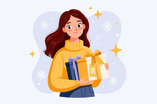 3d vector discount coupon, voucher vector event ticket icon badge, gift box with confetti special voucher concept. Holiday sale, lucky win surprise, benefit reward program offer, online shopping bonus