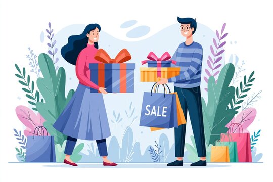 3d vector discount coupon, voucher vector event ticket icon badge, gift box with confetti special voucher concept. Holiday sale, lucky win surprise, benefit reward program offer, online shopping bonus