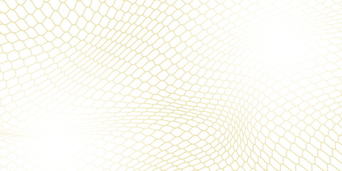 Mesh texture for fishing nets gold color gradient. Seamless pattern for sportswear or soccer goal, volleyball net, basketball hoop. abstract background vector. © Nurul