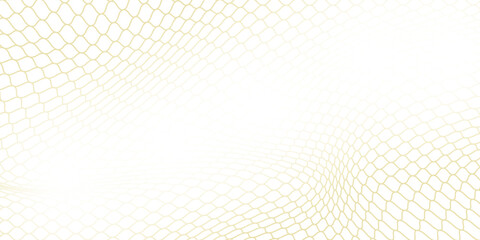 Mesh texture for fishing nets gold color gradient. Seamless pattern for sportswear or soccer goal, volleyball net, basketball hoop. abstract background vector. © Nurul