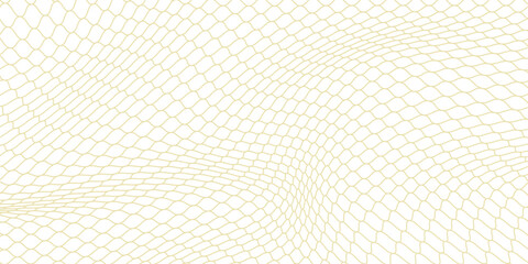 Mesh texture for fishing nets gold color gradient. Seamless pattern for sportswear or soccer goal, volleyball net, basketball hoop. abstract background vector. © Nurul