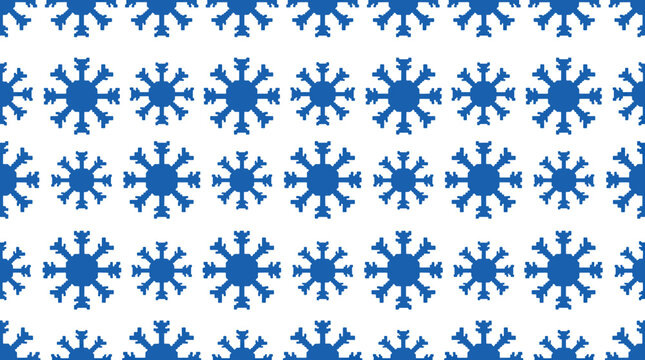 Minimalist blue snowflake pattern seamless background design for winter season with snowflake seamless christmas background seasonal wallpaper repeating abstract decoration ornament