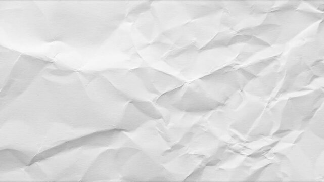Crumpled paper abstract shape background with animation. Crumpled Paper. Stop motion paper texture. best for motion graphics and video background, stop motion animation. 