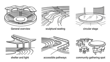 Architectural Design Concepts: Outdoor Venues and Public Spaces © Gisel