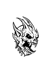 Fototapeta premium monster skull
