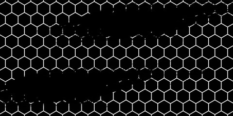 Soccer goal mesh, fishnet pattern or fish net background, vector seamless texture. Black rope net pattern on white, fishing of football goal or sport net and fishnet with knot grid or wire netting © Isma