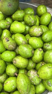 Fresh Hog Plums for Sale at Street Market in Dhaka