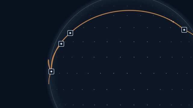 Dynamic visualization of ocean cargo lanes with animated container volume data