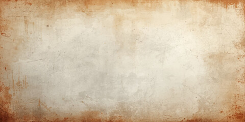 Fototapeta premium Old Vintage Grunge Paper Texture Background with Aged Brown Parchment Surface, Antique Stained Page Pattern and Rough Worn Retro Design for Creative Projects