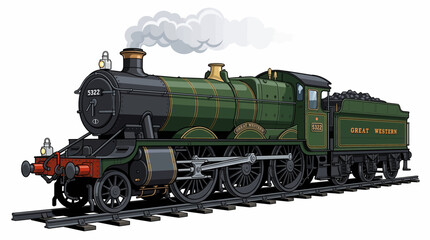 old steam locomotive © Mimo95