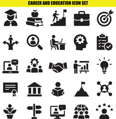 Exploring space icons collection flat vector illustration with isolated transparent background. © Shohel