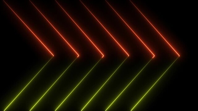 A neon line icon features sleek, glowing lines in vibrant colors like blue, pink, or green, often with a slight glow effect, creating a modern, illuminated, and futuristic appearance.4k motion video.