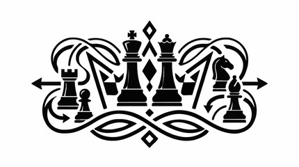 International chess day royal ornament design © Farrel Lexxy