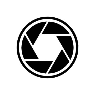 abstract vector icon lensa camera