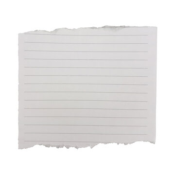 Clean lined paper with pencil writing notes