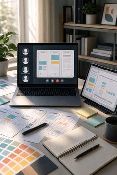 Remote Product Review Symbolizing Distributed UX Collaboration and Feedback Workflow