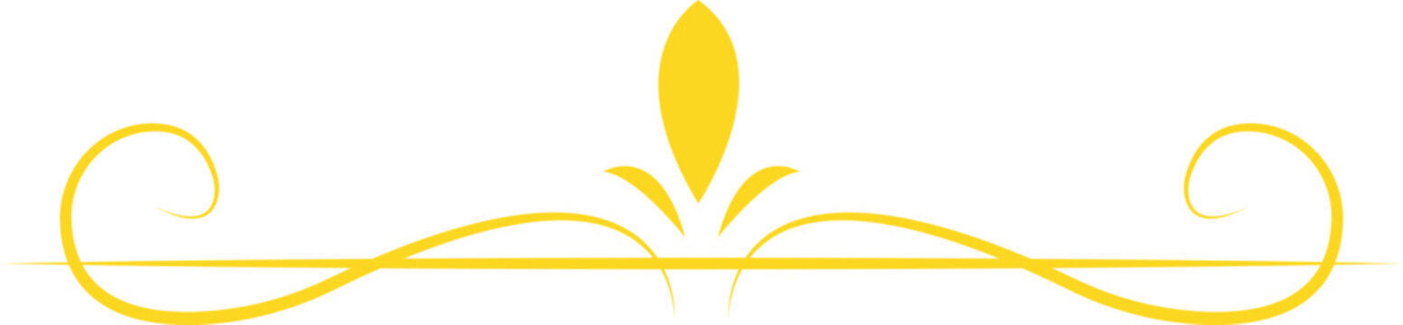 Elegant Golden Scroll Divider