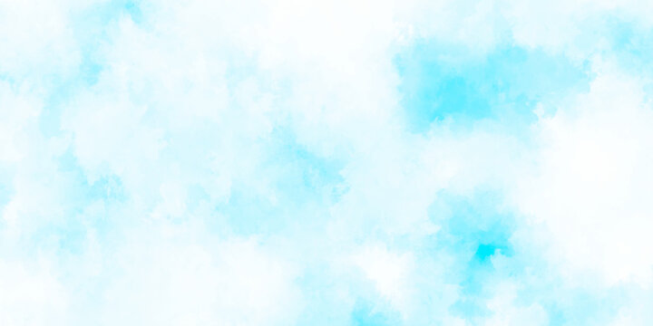 Abstract grunge sky blue soft painted watercolor paint splash. inspiring views of fluffy clouds blue sky background. cloudy blue sky various natural clouds and smoke. morning cloud in the sky.
