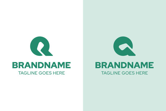 Letter Q Golf Simple Logo Set, symbolizing precision, focus, and refined performance