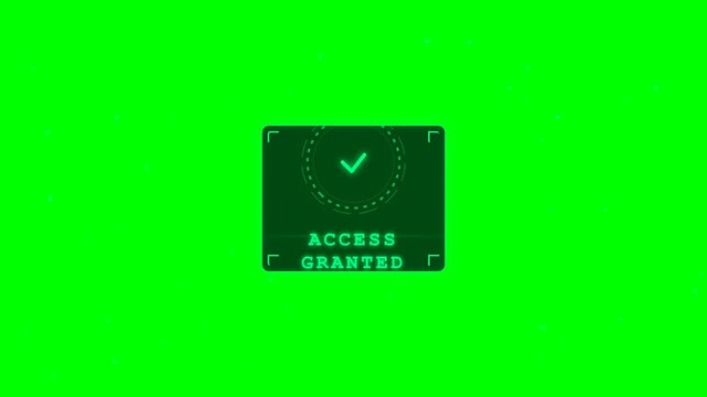 Digital access granted interface
