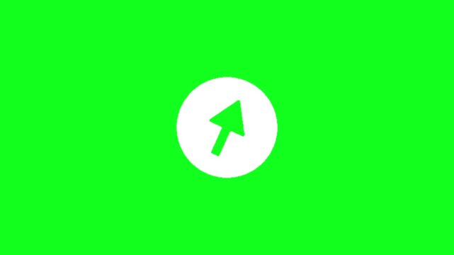 Swipe Up Chroma Key Animation Overlay
