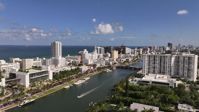 Aerial View of Surfside Miami Beach with Luxury Waterfront Condominiums and Atlantic Ocean June 17, 2026