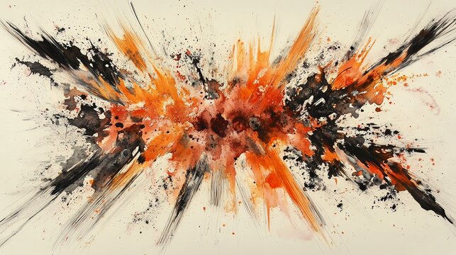 Abstract Explosion Art