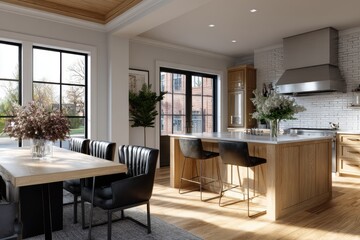 Fototapeta premium Modern Kitchen with Natural Light