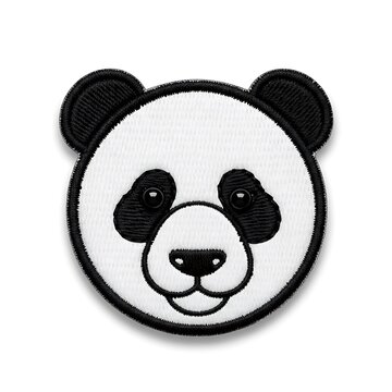 Cute panda bear face cartoon head icon