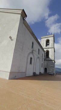 A sanctuary dedicated to Jesus in the mountains of the province of Avellino, in Montella (Italy)