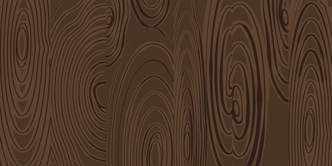 Realistic dark wood grain texture featuring natural tree ring patterns. Seamless wooden background perfect for furniture, flooring, interior design, packaging, branding, wallpaper. eps 10 © ROTIMAH