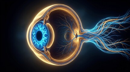 Human Eye Cross Section Anatomy Illustration © Саша Сиров