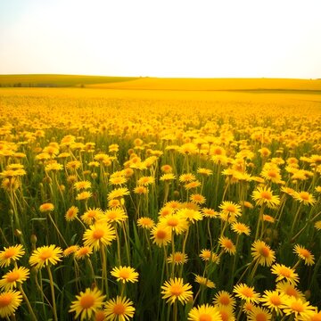 Dandelion fields and skyscapes
